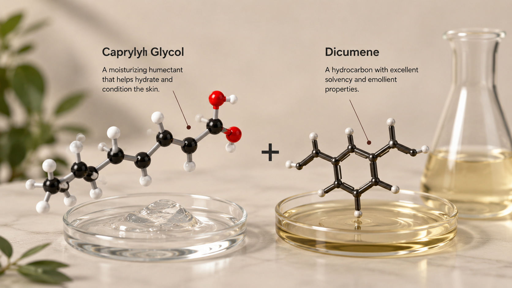 Caprylyl Glycol and Dicumene: Properties, Functions, Uses and Applications