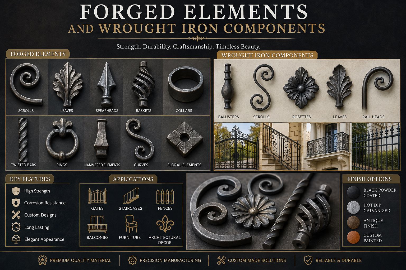 Why Forged Elements and Wrought Iron Components Matter in Metal Design
