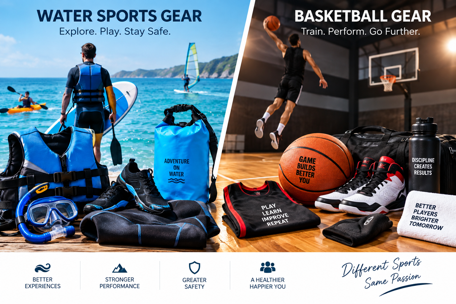Water Sports Gear and Basketball Gear: Past Evolution and Future Innovations